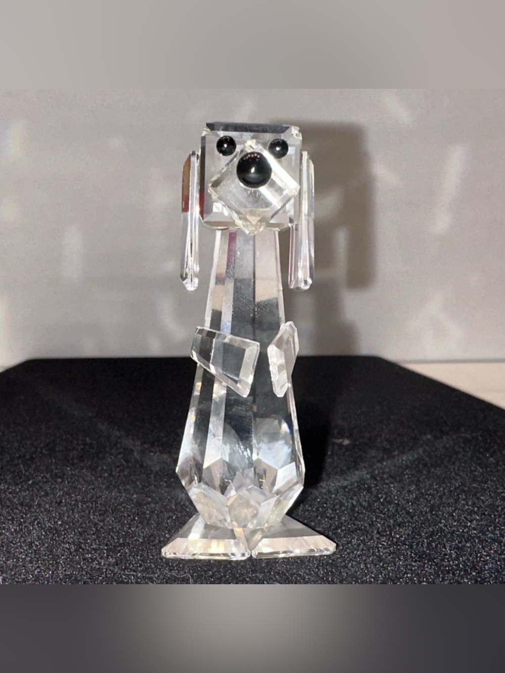 Vintage Swarovski Pluto Standing Dog Crystal Figurine Pet's Corner 7635